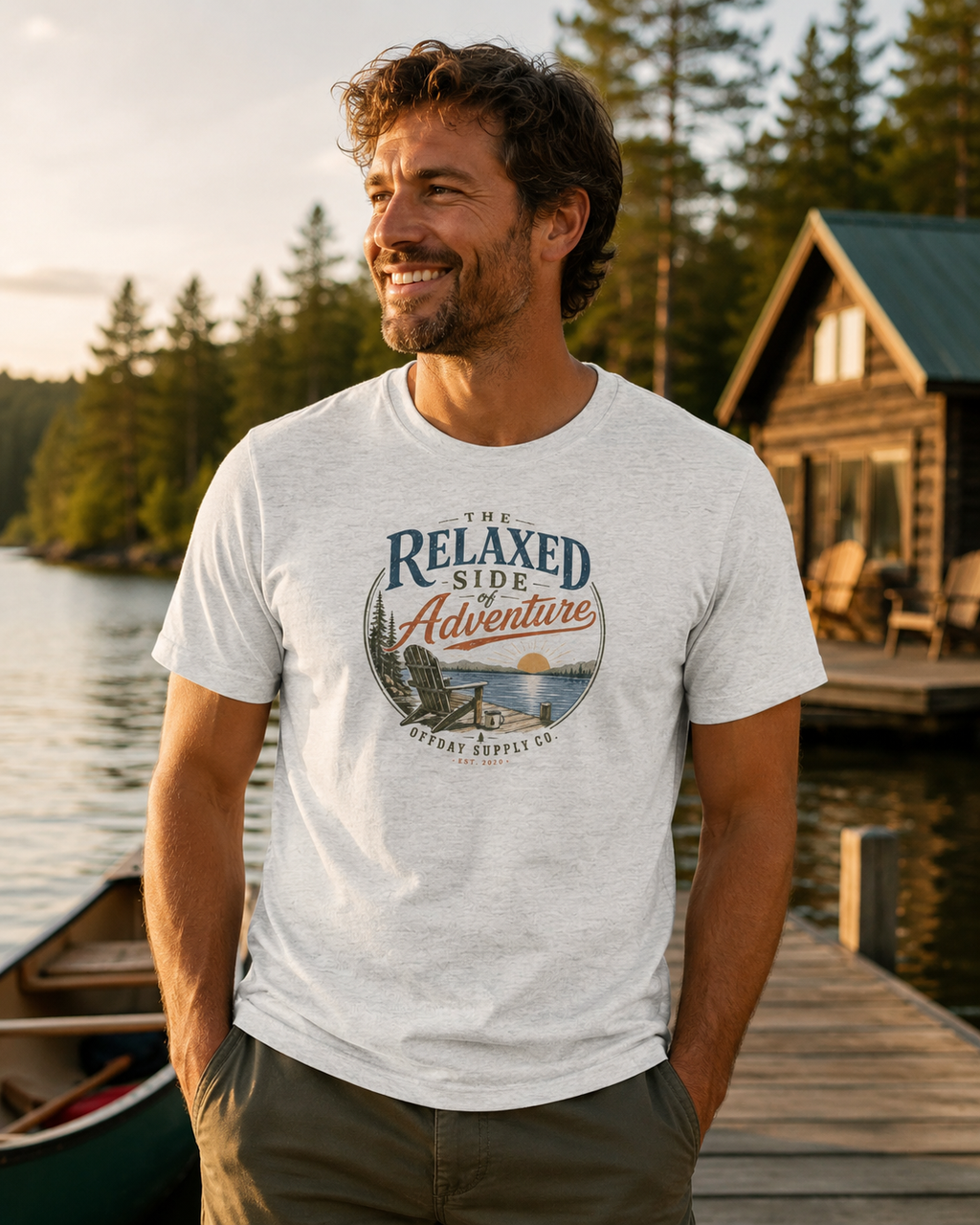 The Relaxed Side of Adventure Men’s T-Shirt | Outdoor Lifestyle Graphic Tee