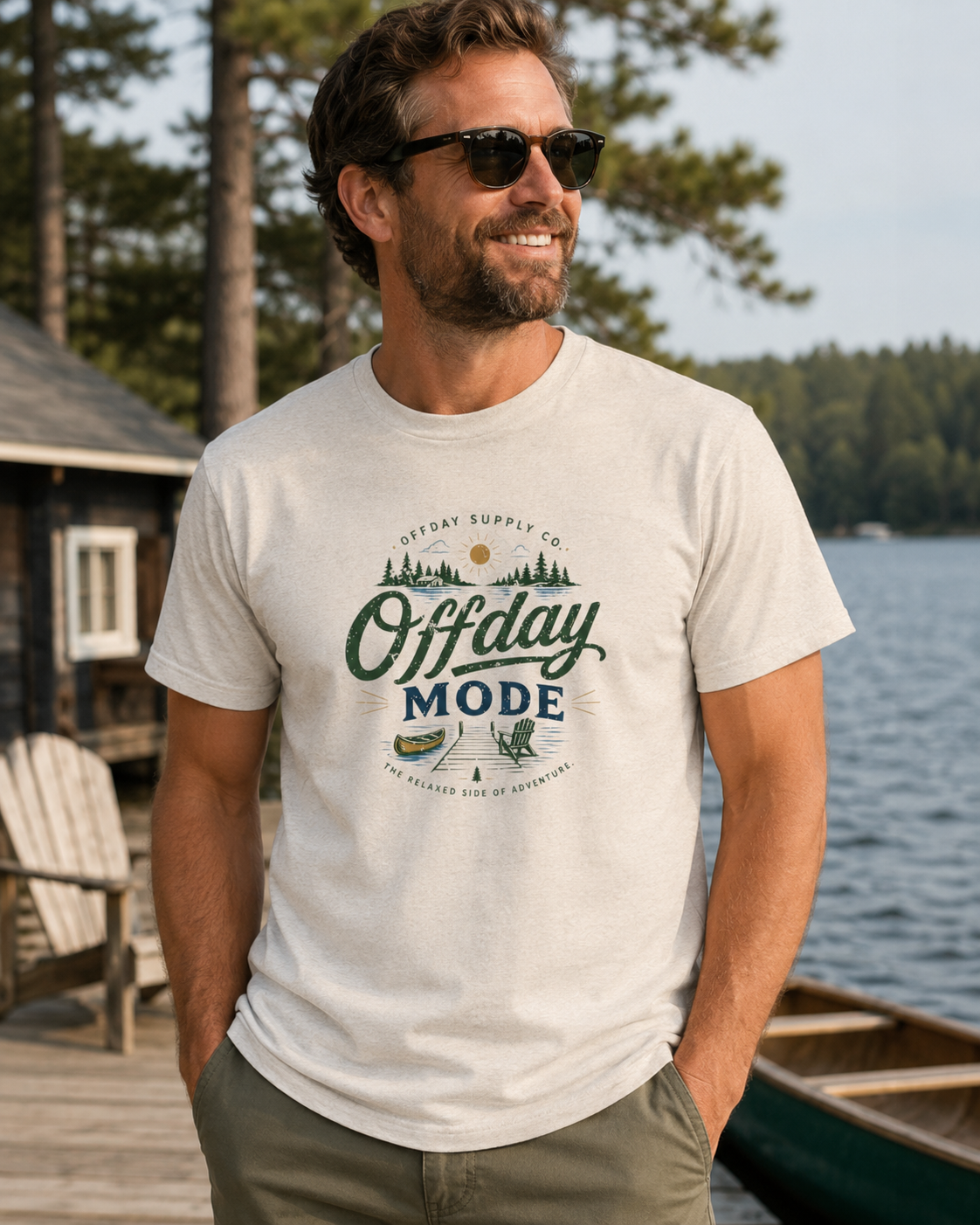 Offday Mode Men’s T-Shirt | Lake Life & Weekend Graphic Tee